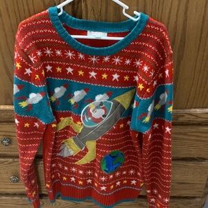 Vibrant Red Rocket Sweater